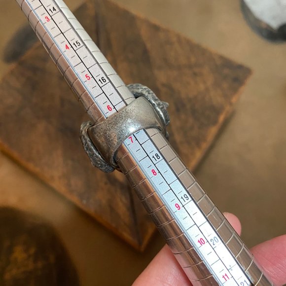 Ram Skull Biker Ring Rock Revival gothic 7 RARE - Picture 5 of 8